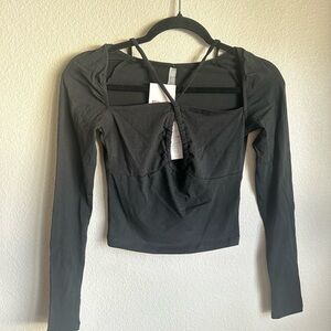 Chic Black Long Sleeve Blouse